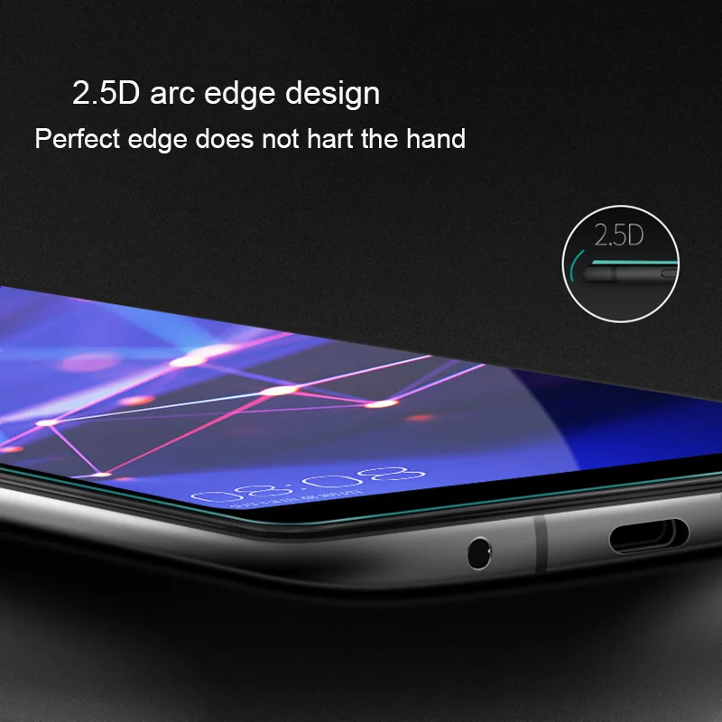 Шт. 2 шт. Защитное стекло для huawei mate 20 lite Pro X защита экрана закаленное 2.5D 9h |