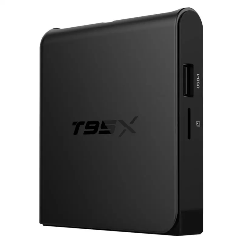 T95X Android6.0 ТВ приставка Amlogic S905X 64 бит четырехъядерный 1 г/8 г, 2 г/8 г KD17.5 wifi 2,4 ГГц телеприставка 4 к Smart tv медиаплеер