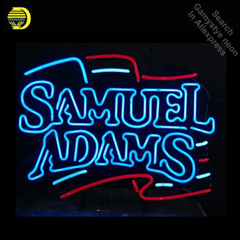Неоновая вывеска для Samue Adam неоновый флаг неоновые лампочки дисплей ручной