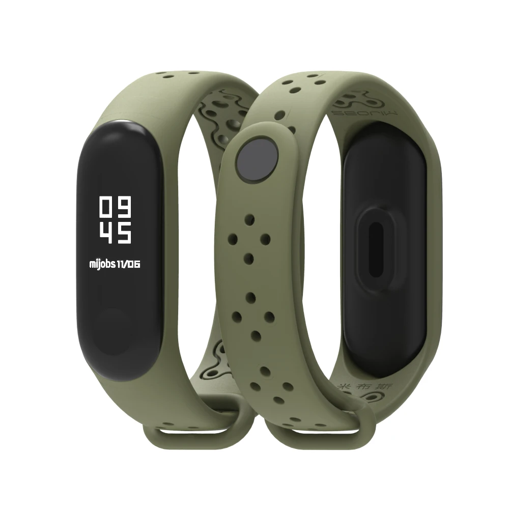 Mi jobs для mi Band 4 ремешок на запястье для Xiaomi mi Band 4 3 спортивный силиконовый браслет для Xiaomi mi Band 3 Смарт-часы