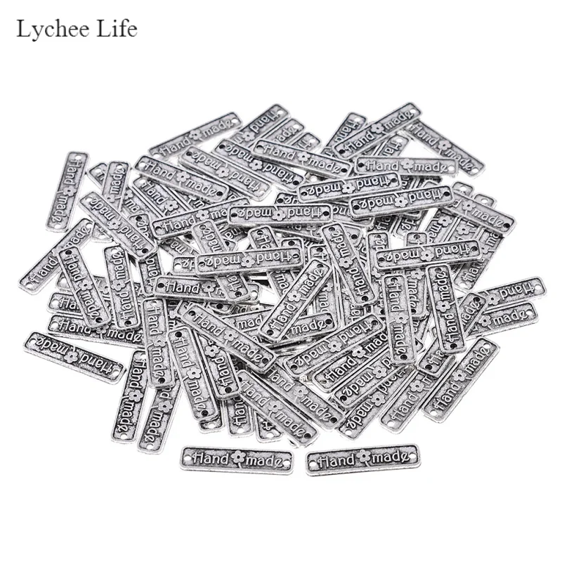 Lychee Life 100 шт. винтажные этикетки для шитья одежды металлические буквы ручной