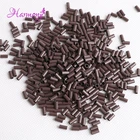 Прямые Медные мини-замки 1000x3,0x2,6 мм в бутылке, нерасклешенные медные микрокольца, бусины для наращивания волос с кончиком I, 6,0 шт.