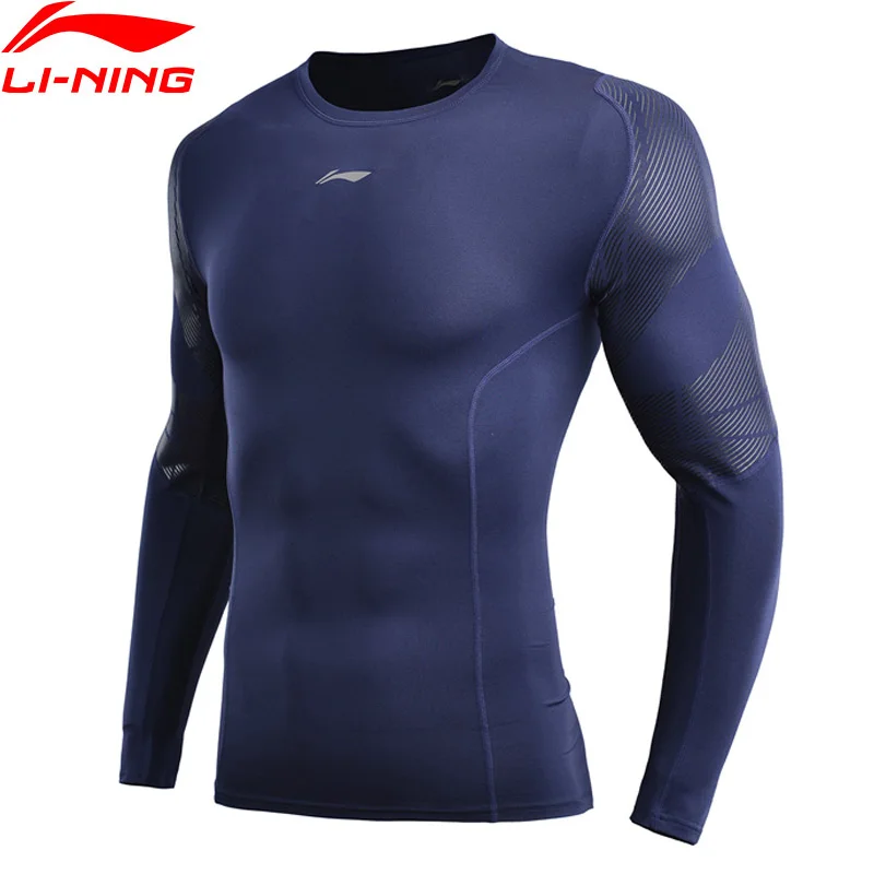 Li Ning Мужчины Базовый слой на сухой плотно прилегающий 88% полиэфир 12% спандекс с