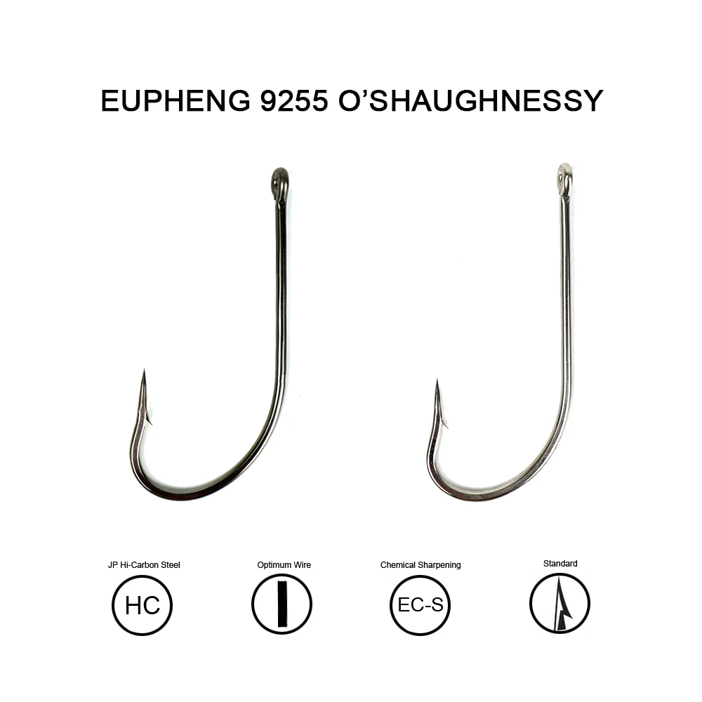 100 шт. Eupheng бронзовых морских рыболовных крючков O'shaughnessy мягкая рыболовная