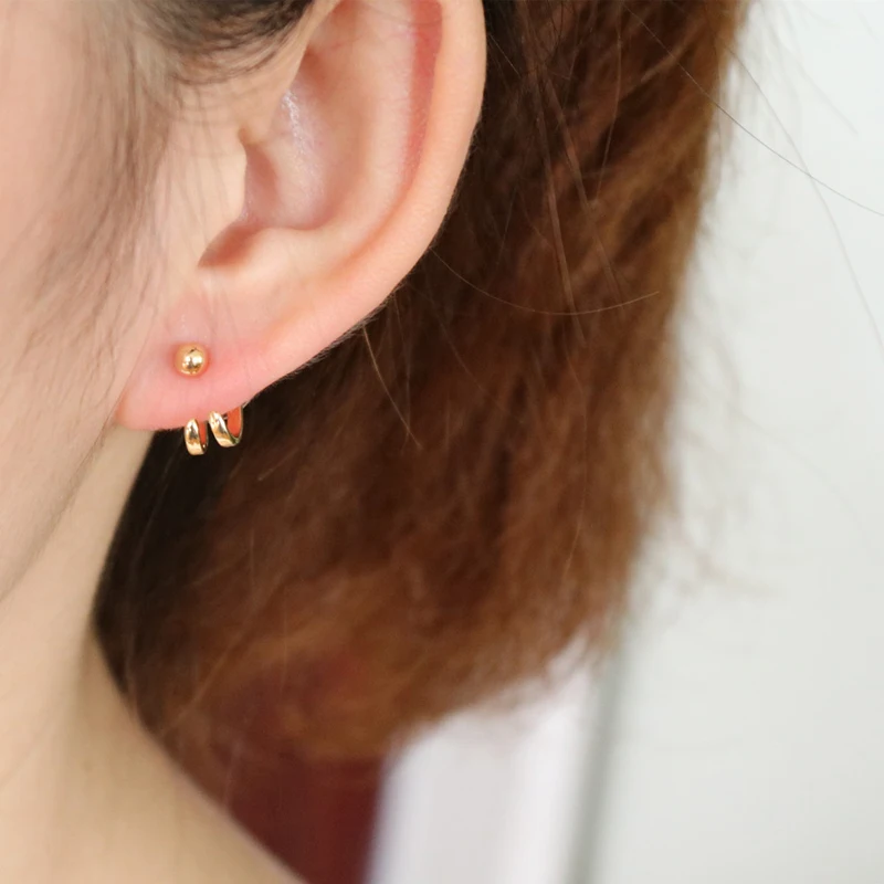 Женские серьги кольца с этническим жемчугом Gypsy простые в стиле панк ручной