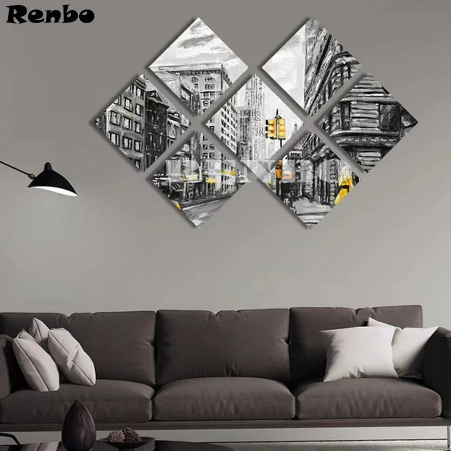 Набор для алмазной вышивки Нью Йорк картина 5d с квадратными стразами вышивка крестиком сделай сам мозаика