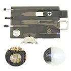 Удобный многофункциональный инструмент для выживания кемпинга нож для карты со светодиодсветильник кой Лупа Новинка
