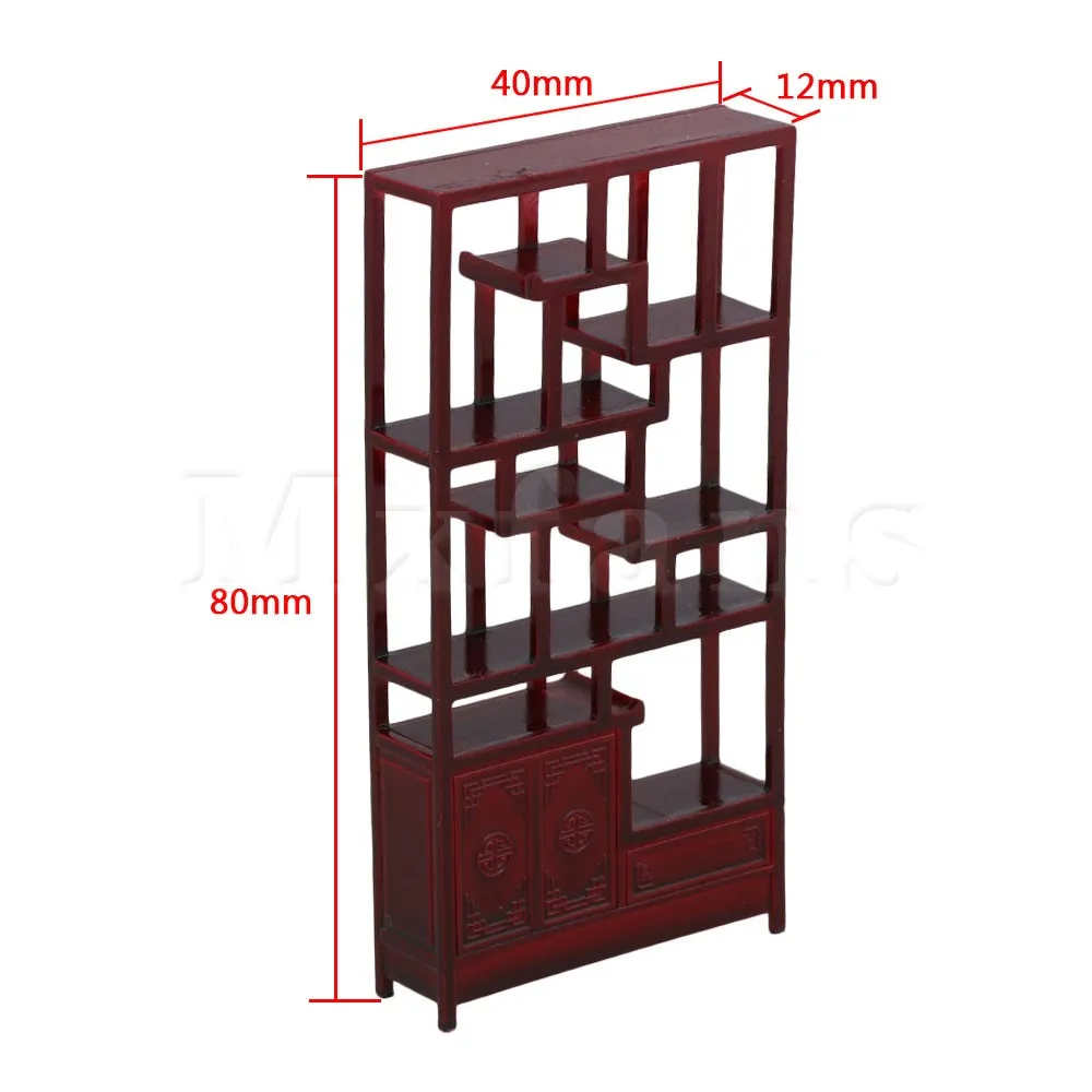 Mxfans 40x12x80 мм ABS цвет палисандра 1:25 миниатюрная мебель для кукольного домика