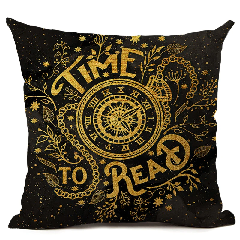 High Quality Cushion Cover Nordic Gold Letter Cushions Custom Linen Throw Pillows Pillowcase Decorative Pillow | Дом и сад