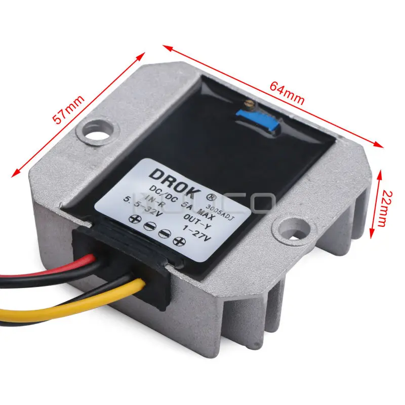 5 шт./лот DC понижающий преобразователь ~ 32V до 1 27V 5A Регулируемый регулятор