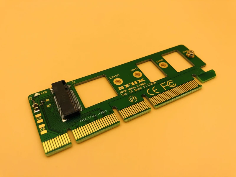5 шт. NGFF M.2 NVME AHCI SSD для PCI-E PCI Express 3 0x4x16 Riser Card M Соединитель в форме ключа адаптер XP941