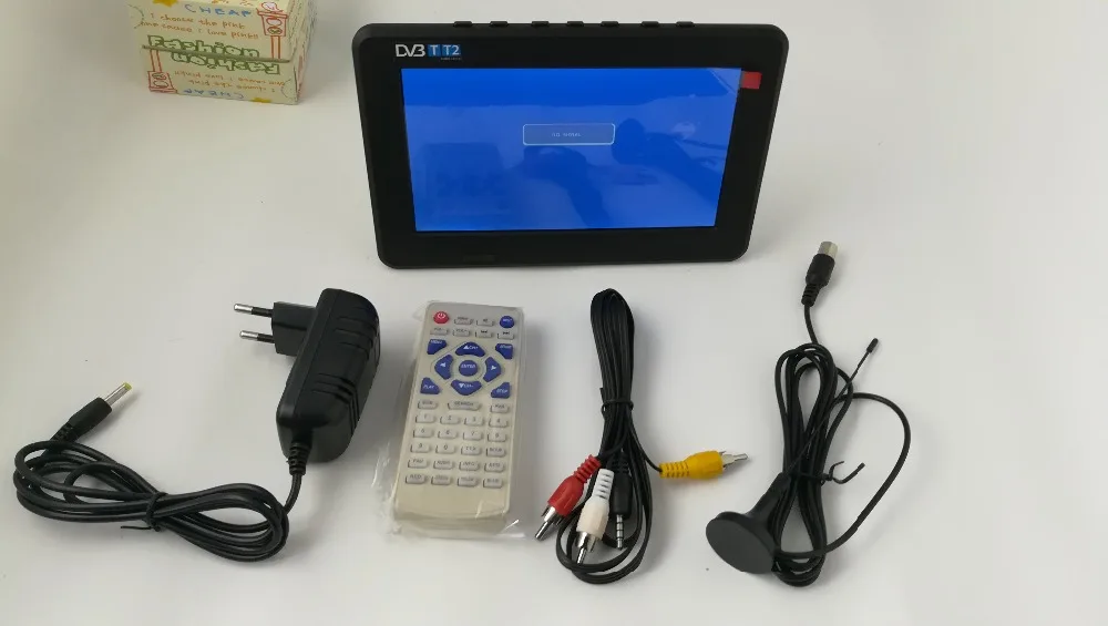 HD TV-7 Дюймов Цифровое ТЕЛЕВИДЕНИЕ И Аналогового ТВ Приемник Tf Карта USB