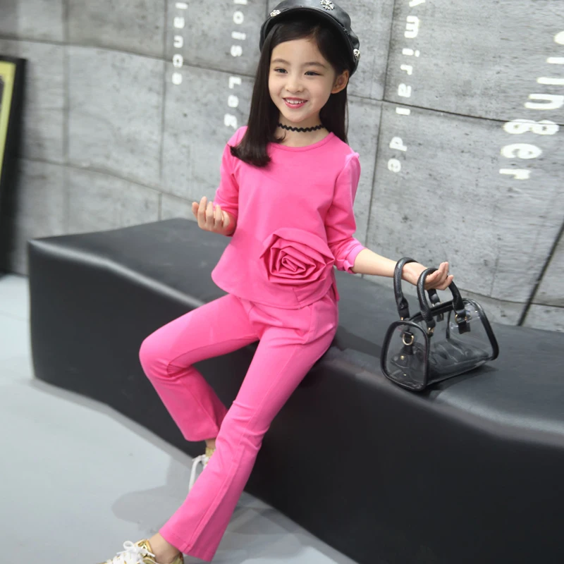 Новое поступление модного костюма для маленьких девочек весенняя новинка одежды