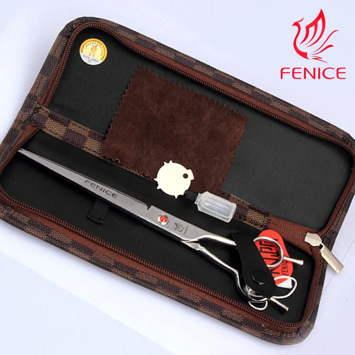 Fenice высокое качество Япония 440C Нержавеющая сталь ножницы для стрижки домашних животных 7,0 7,5 8,0 дюймов уход за собакой товары для домашних животных ножницы для собак