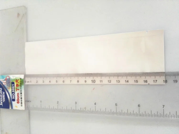 100 шт. 60x180 мм Открытый Топ Глянцевая белая вакуумная фольга мешок с плоским дном косметический карандаш светонепроницаемая Упаковка Сумка медицинские сумки для инструментов