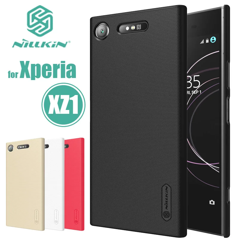 Чехол Nillkin для Sony Xperia XZ1 суперматовый защитный жесткий чехол из ПК черный матовый