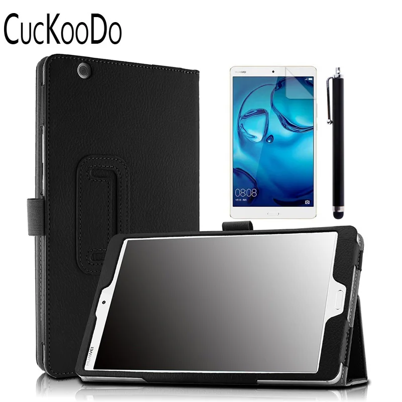 Чехол книжка CucKooDo из искусственной кожи с подставкой умный чехол для Huawei MediaPad M3 8 4