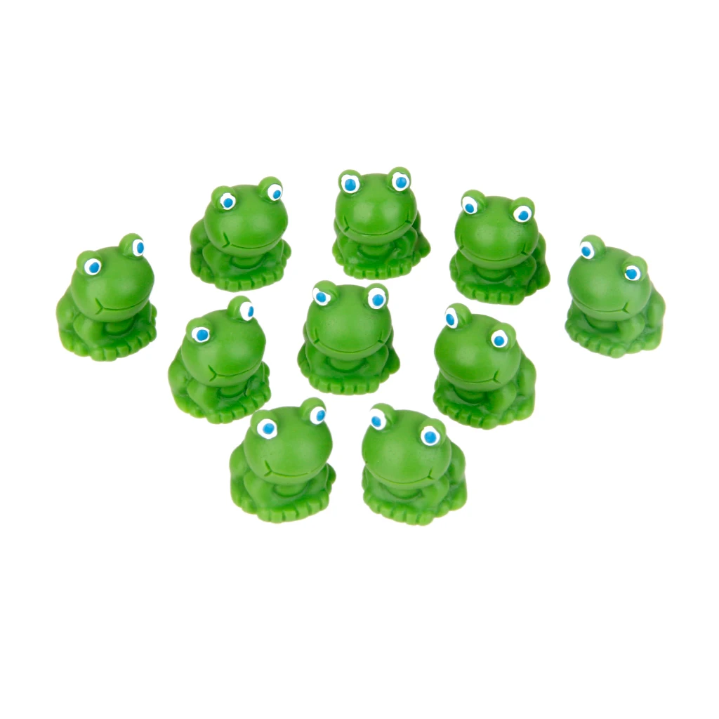 10Pcs Miniature Blue Eye Frog Fairy Garden Moss Micro Landscape Bonsai Decor Craft | Дом и сад