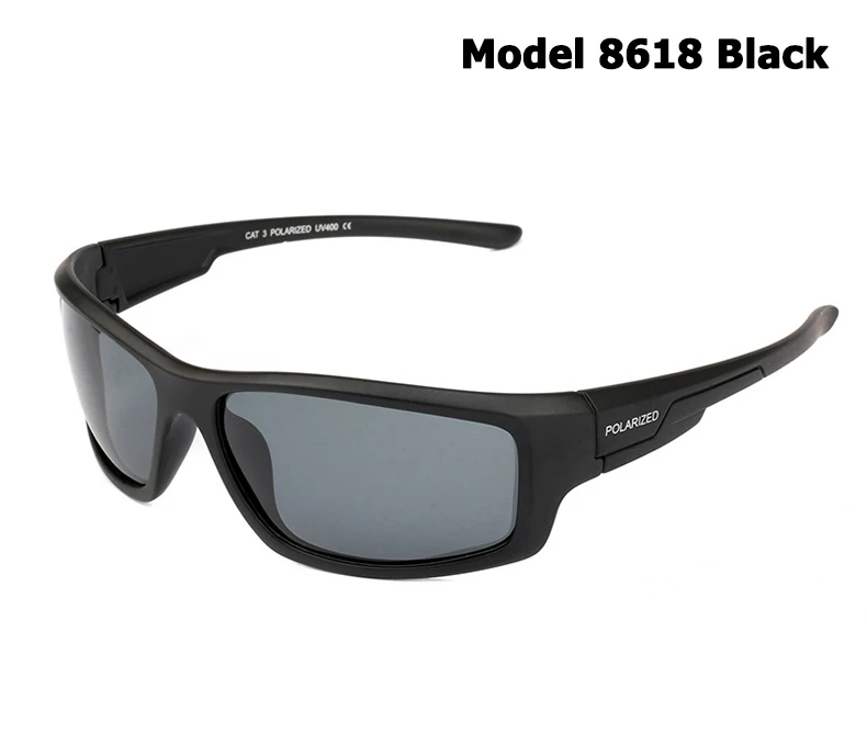 8618 Black JackJad модные уличные спортивные поляризованные солнцезащитные очки, мужские очки для вождения, рыбалки, бега, путешествий, солнцезащитные очки Oculos De Sol - Цвет линз: 8618 Black