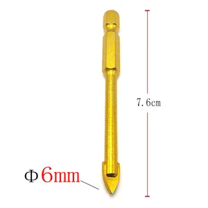 1 шт., набор сверл с шестигранным хвостовиком, 6 мм, 14 дюйма