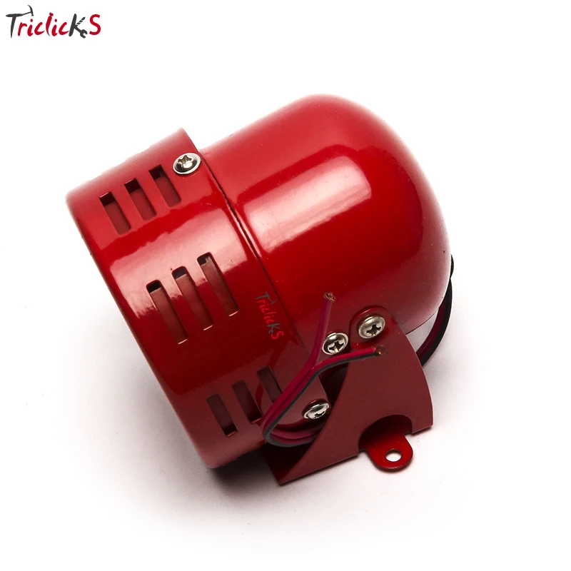 

Triclicks New Red 12V Automotive Air Raid Siren Horn Car Truck Motor Driven Alarm Loud 50s USB Fan Car Horn Alarms Claxon Horns