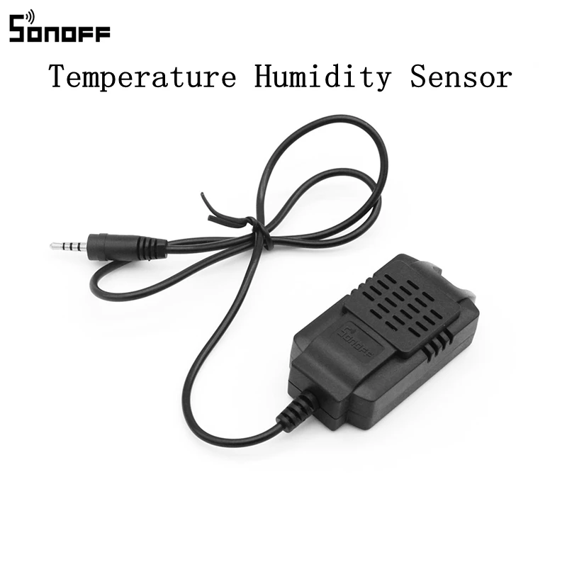 Temperature Sensor SONOFF умный дом комплект беспроводной Wi-Fi Температура Влажность 4CH умный переключатель человеческого тела датчик движения пульт дистанционного управления Замена - Цвет: Temperature Sensor
