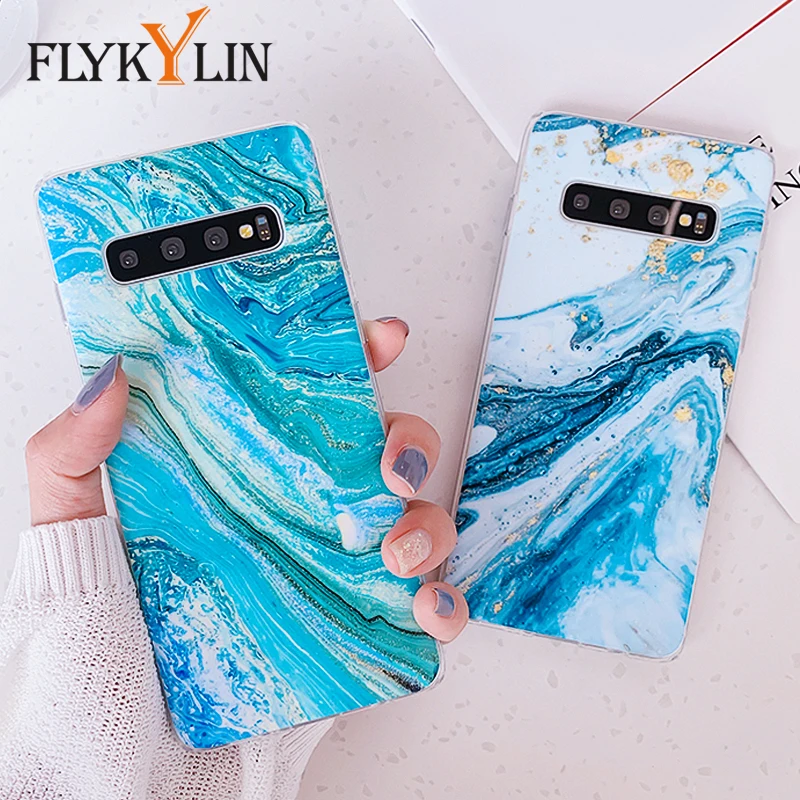 FLYKYLIN силиконовый матовый чехол для samsung Galaxy S9 S8 S10 Plus S10e задняя крышка Ретро