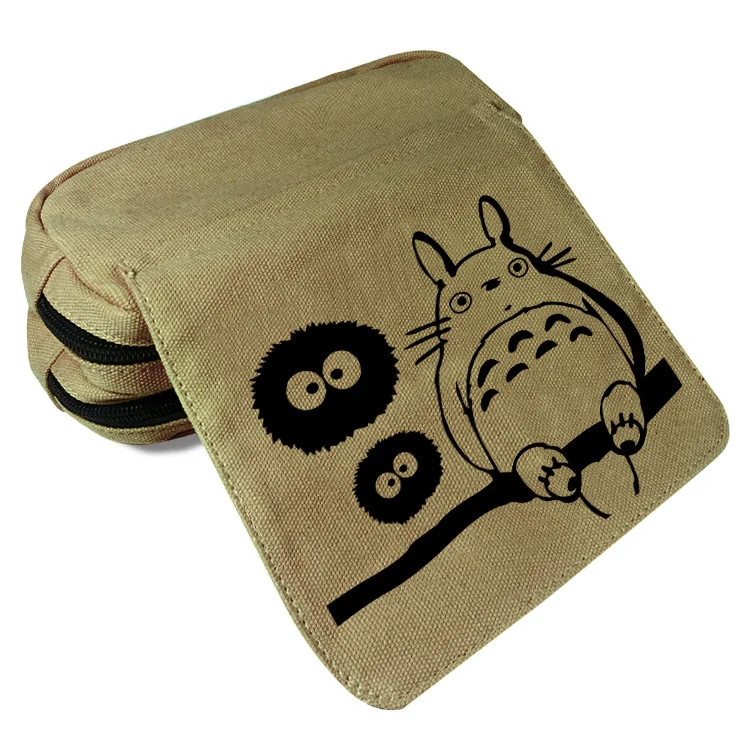 Холщовый чехол-кошелек Totoro для мальчиков и девочек чехол карандашей с рисунком