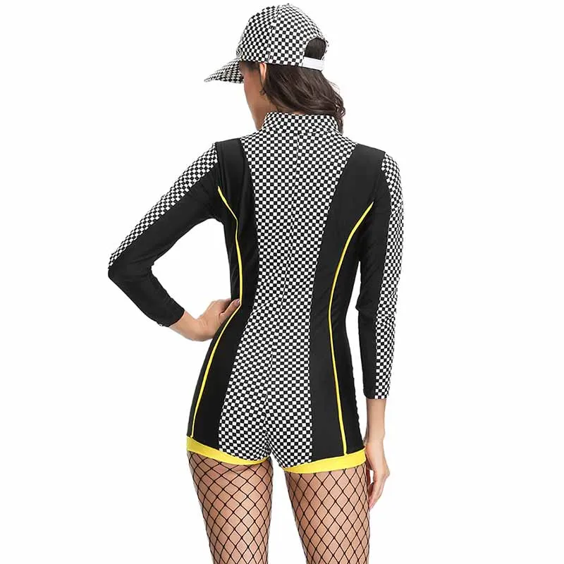 Женский костюм на Хэллоуин Облегающий комбинезон с длинным рукавом для ролевых