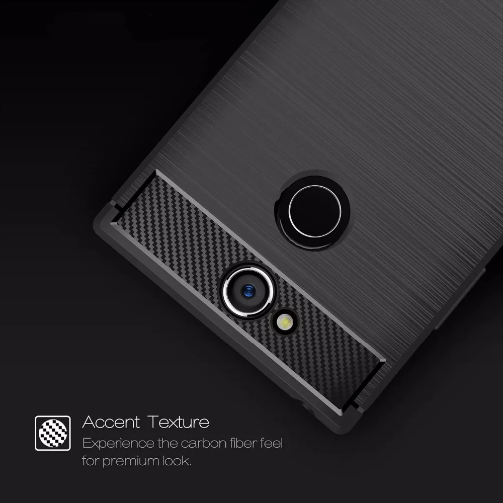 Роскошные мягкие силиконовые углеродного волокна чехол для телефона SONY Xperia