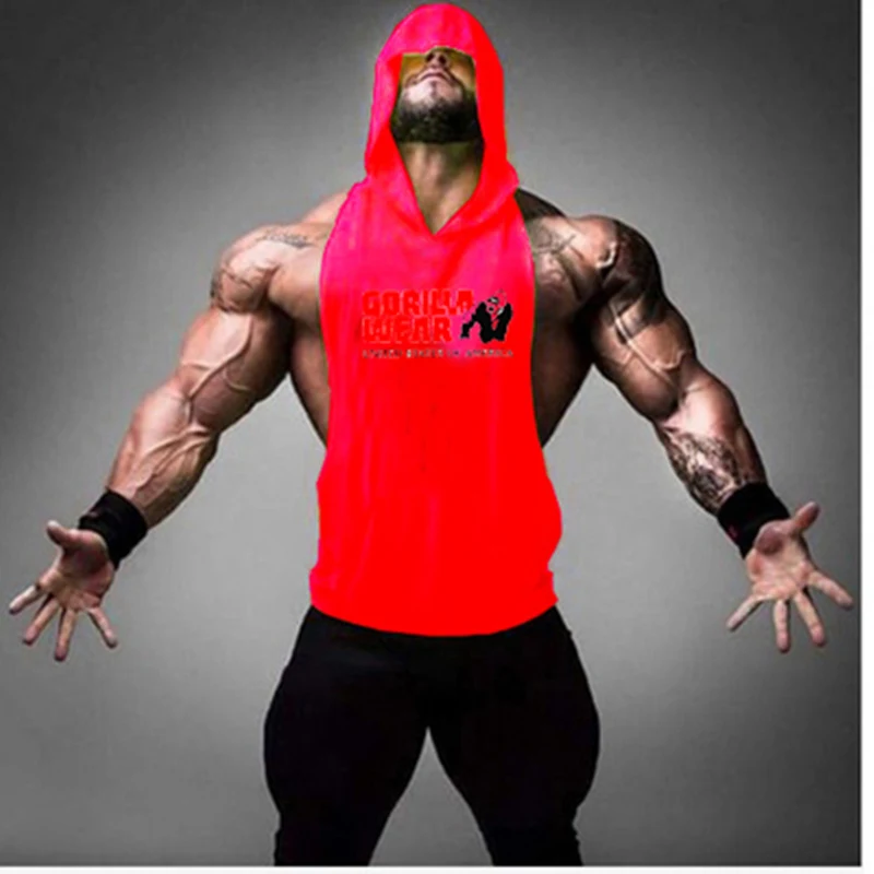 Pet Brand Clothing Bodybuilding Fitness Men Tank Top Workout The Gorilla Wear Print Vest Stringer Sports Swimsuit | Мужская одежда
