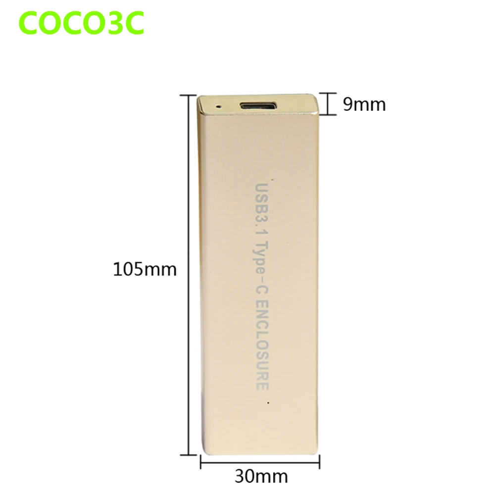 USB 3. 0 Type-C M.2 SSD корпус 10 Гб от NGFF B + M Key SATA внешний мобильный для 3 1 2015 Macbook |