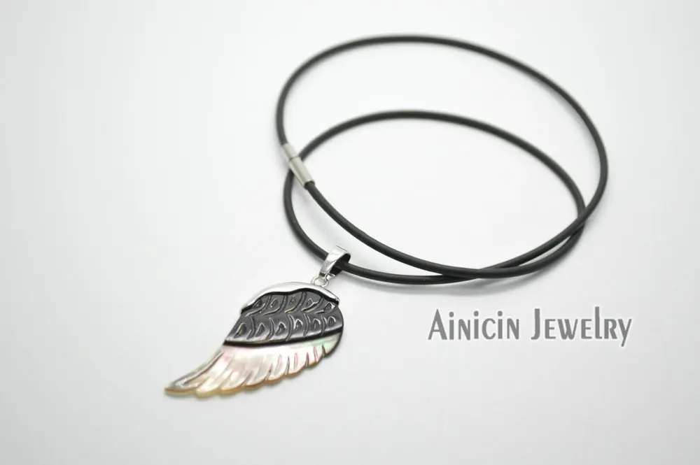 10 шт Новое поступление натуральный корпус резные Угловые Крылья Подвески с 18