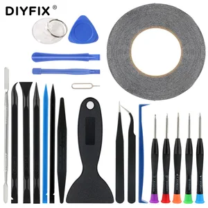 Набор ручных инструментов DIYFIX 22 в 1, Набор отверток для открывания экрана, набор инструментов для ремонта телефонов iPhone 7, iPad, Samsung