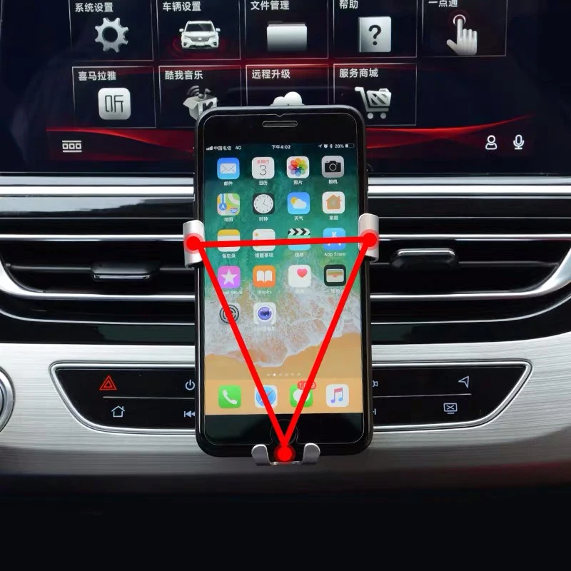 Автомобильный Стайлинг Аксессуары подставка для Changan CS75- автомобильный Кондиционер розетка держатель телефона Vent крепление зажим Кронштейн