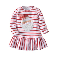 dress for baby girl christmas cartoon santa claus dress princess girl stripe girls dress long sleeve casual dresses