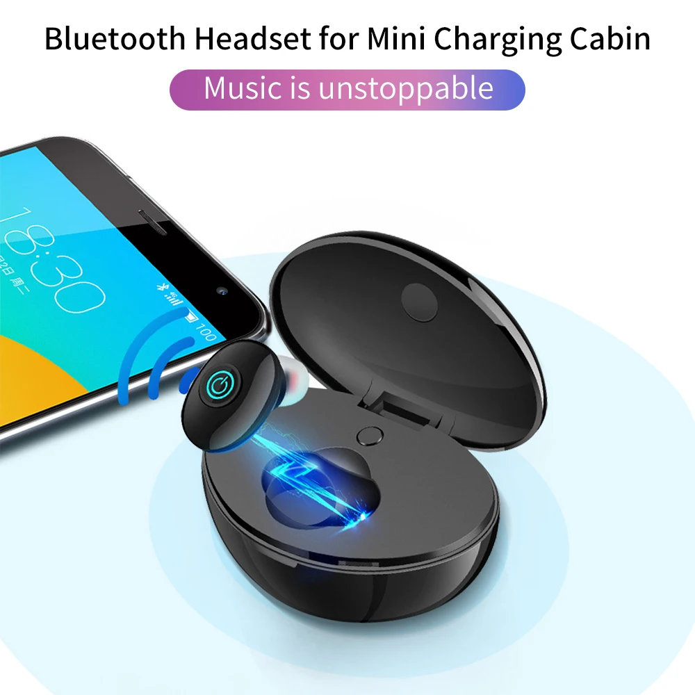 TWS 10 bluetooth 4 2 беспроводной один наушник в ухо наушники Беспроводная гарнитура
