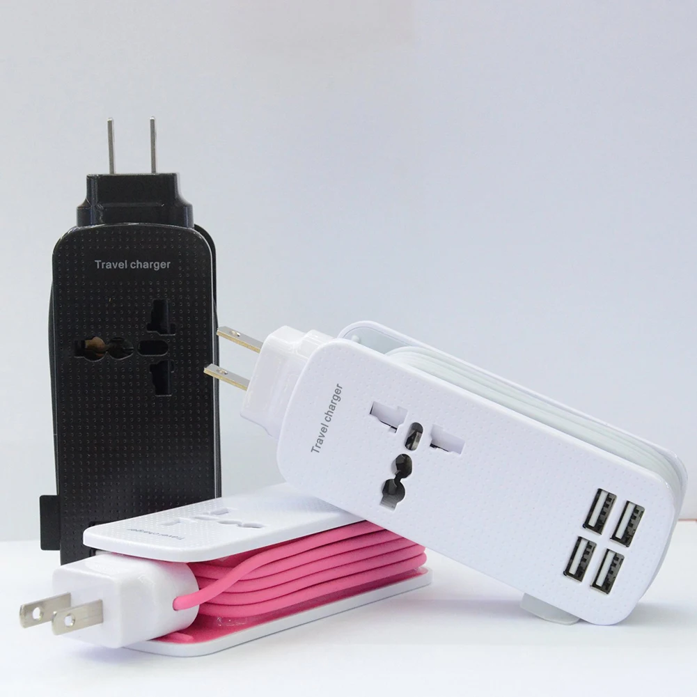 Универсальный дорожный адаптер питания переменного тока YCDC 110 240 В с USB разъемом
