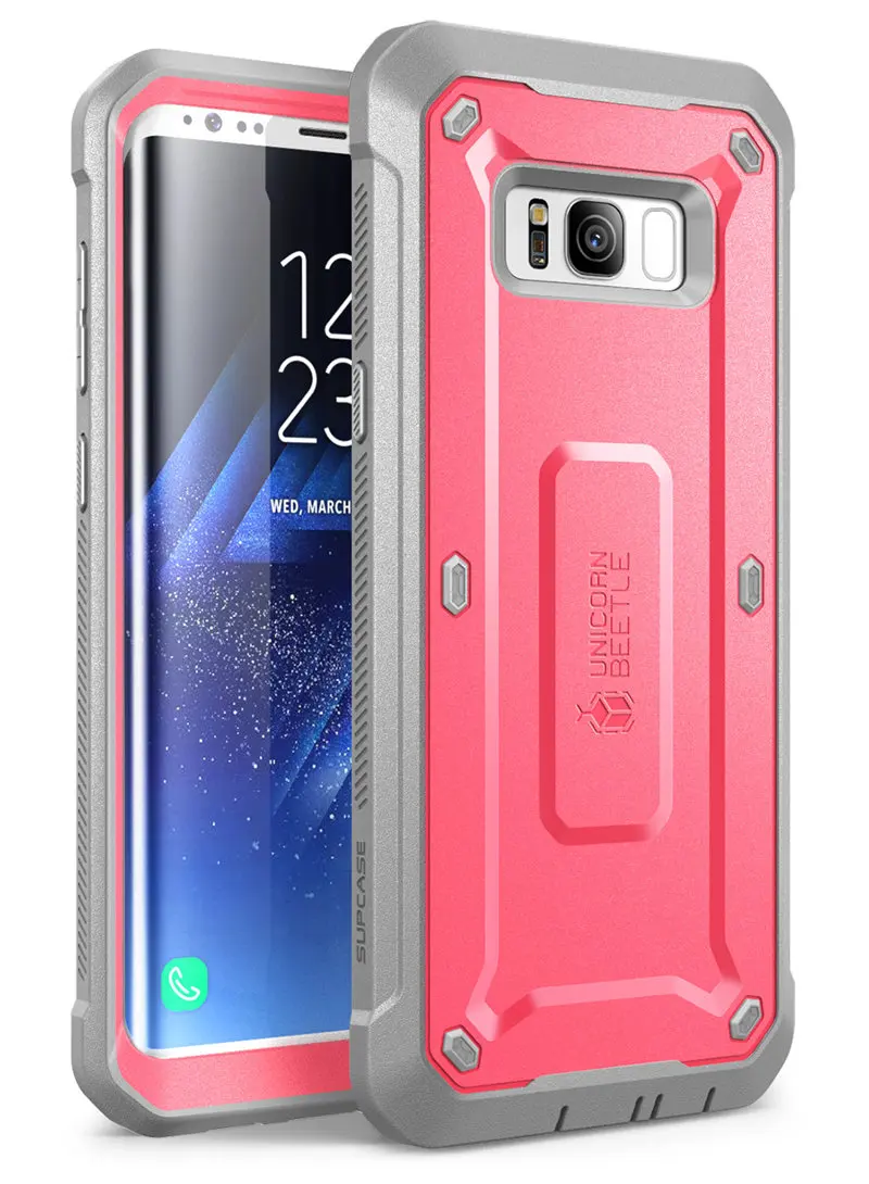 Pink SUP чехол для samsung Galaxy S8 чехол 5," Единорог Жук UB Pro полный корпус прочная кобура крышка без встроенной защиты экрана - Цвет: Pink