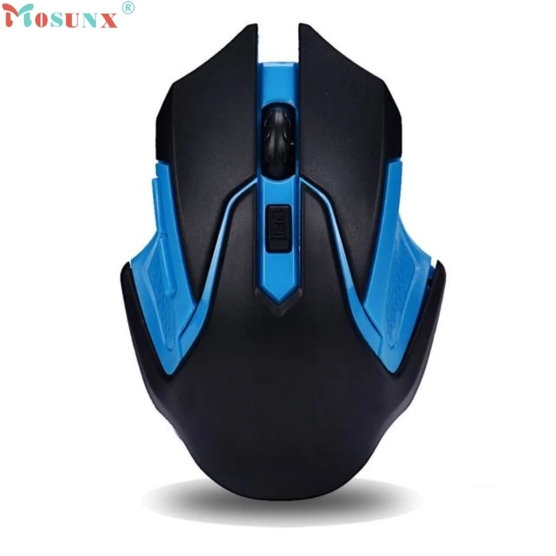 Горячая Распродажа MOSUNX Высокое качество Голубой игровой Мышь подарки 2 4 ГГц
