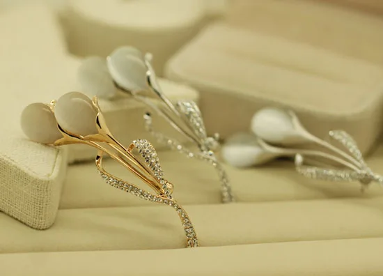 Женская бижутерия высококачественные корейские цветы тюльпана