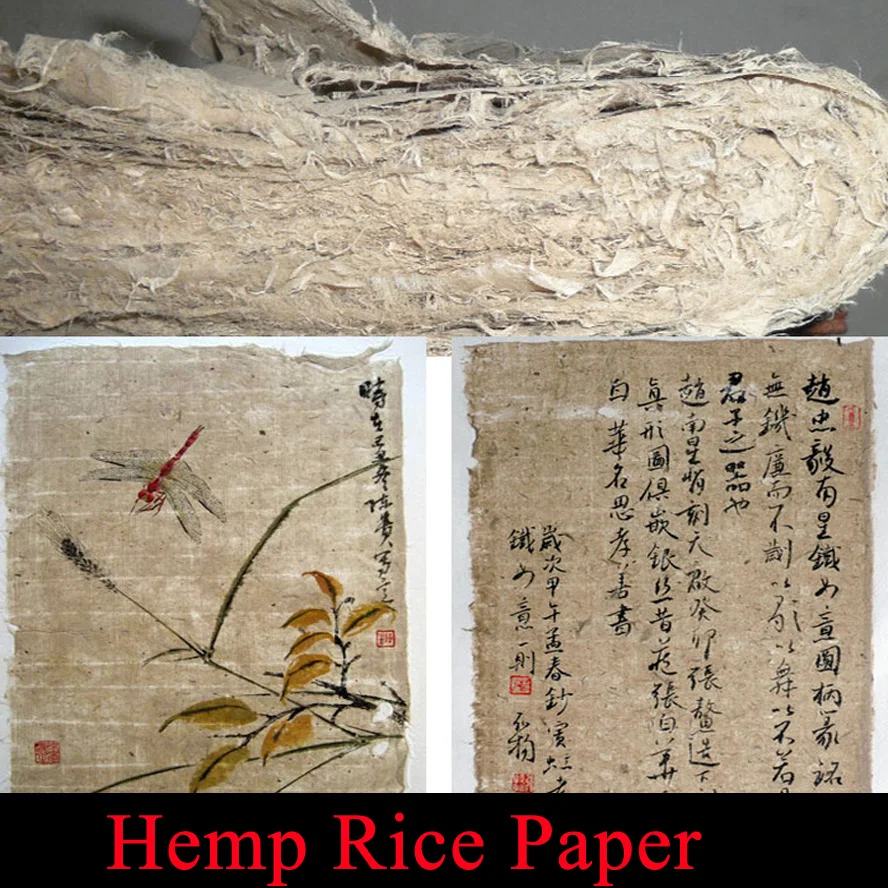 Top Archaistic hemp fiber Rice Paper for Painting Calligraphy Artist xuan paper Mao bian zhi