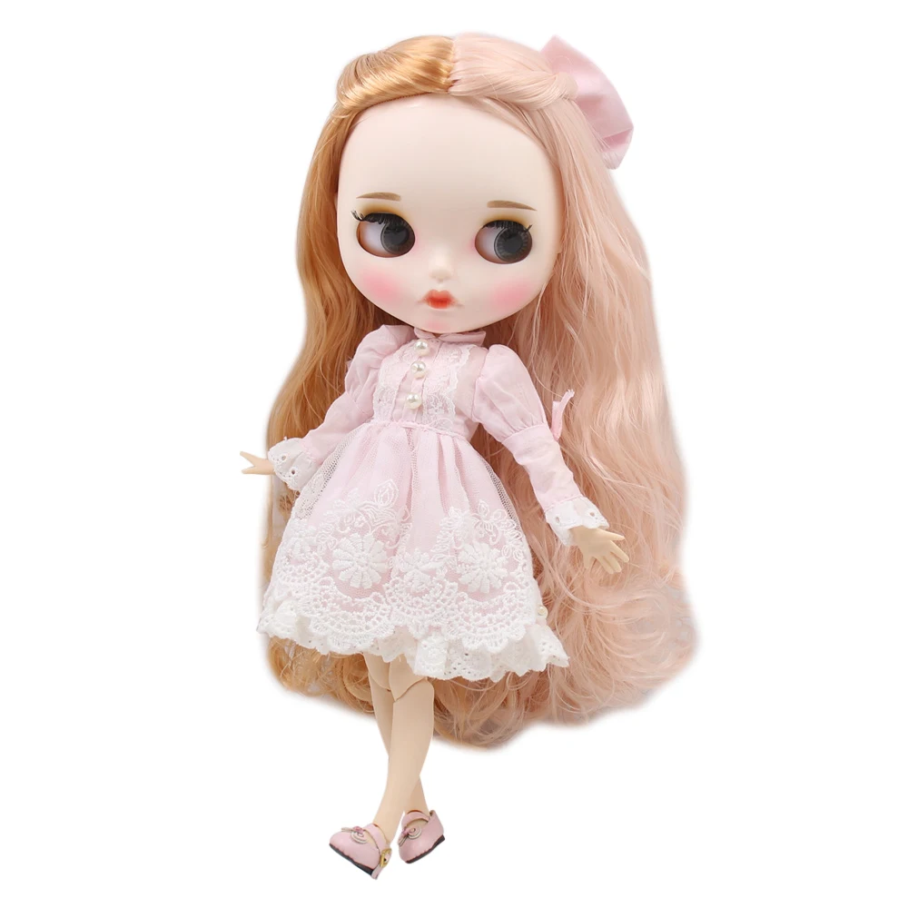 Кукла Blyth ледяная DBS с белой кожей шарнирное тело новинка матовое лицо милый цвет