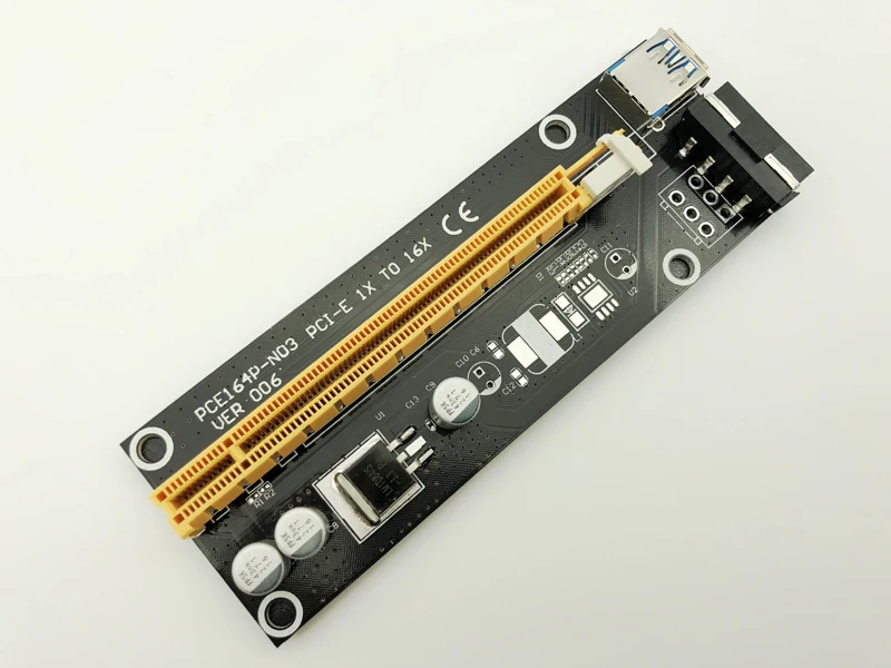 

60 см PCI-E Райзер-карта PCI Express, 1x до 16x USB 3,0 SATA к 4Pin IDE Molex адаптер для майнинга биткоинов