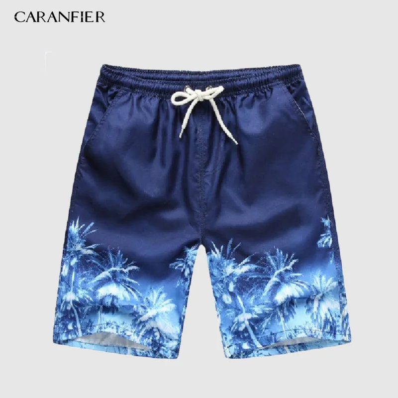 Coconut tree CARANFIER мужские спортивные шорты, пляжные шорты бермуды, шорты для серфинга, боксеры, плавки, купальные костюмы, купальники - Цвет: Coconut tree