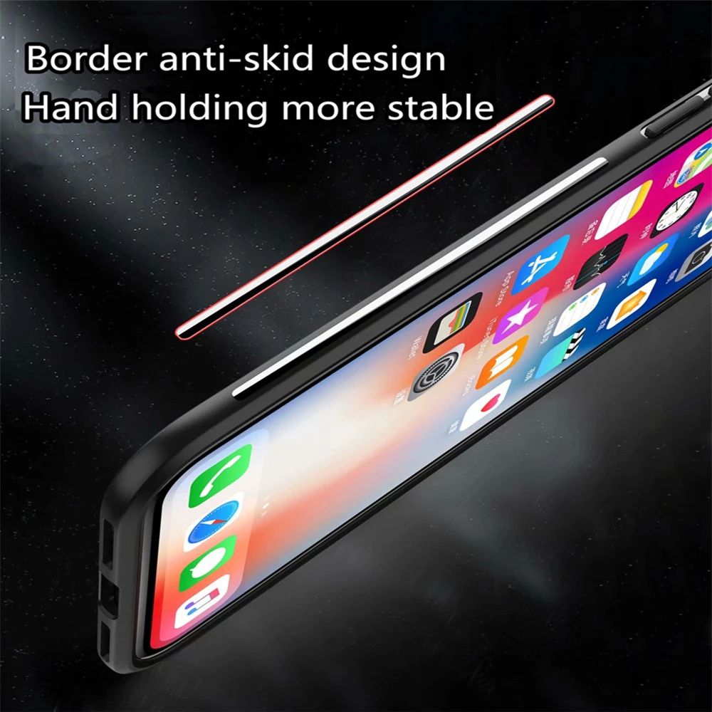 Luxury Armor Phone Case For iPhone 12 11 Pro Max 6 7 8 Plus X 10 Shockproof Cover XS XR With Holder Ring | Мобильные телефоны и