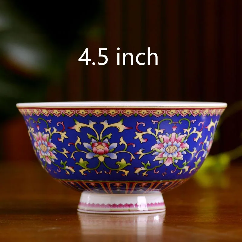 D 4,5 дюймов Цзиндэчжэнь Ramen чаша керамическая из костяного фарфора рисовые суповые чаши контейнер домашняя кухня столовая посуда Аксессуары для посуды ремесла - Цвет: D