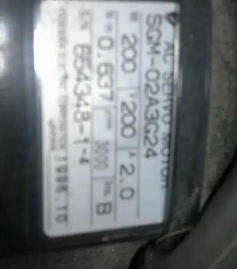 

Servo pack SGM-02A3G24 , Used one , 90% appearance new , 3 months warranty