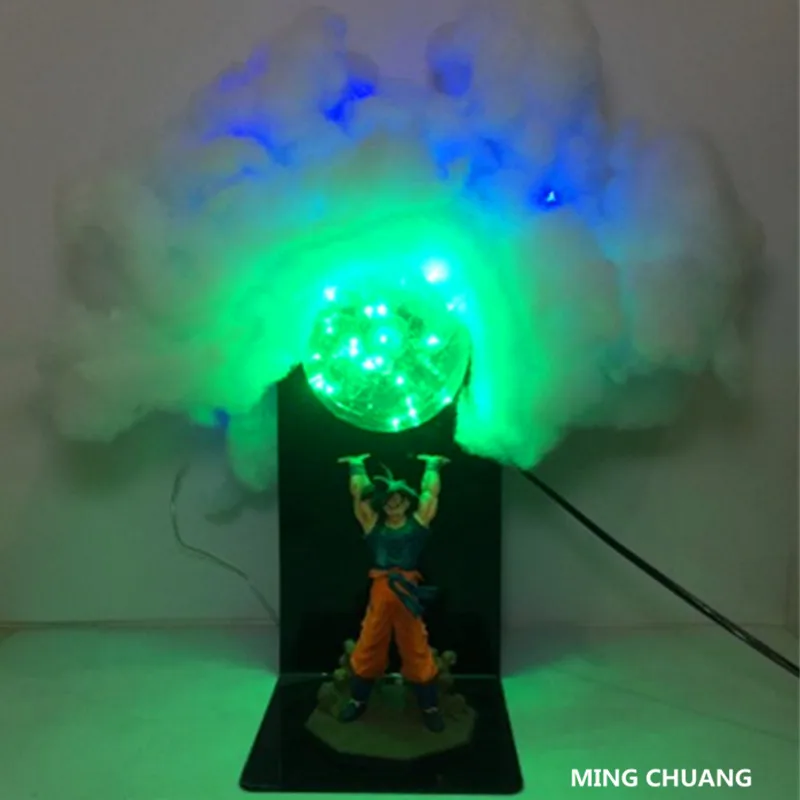 Аниме Dragon Ball Z Super Saiyan Son Goku со светодиодной подсветкой настольная лампа ПВХ