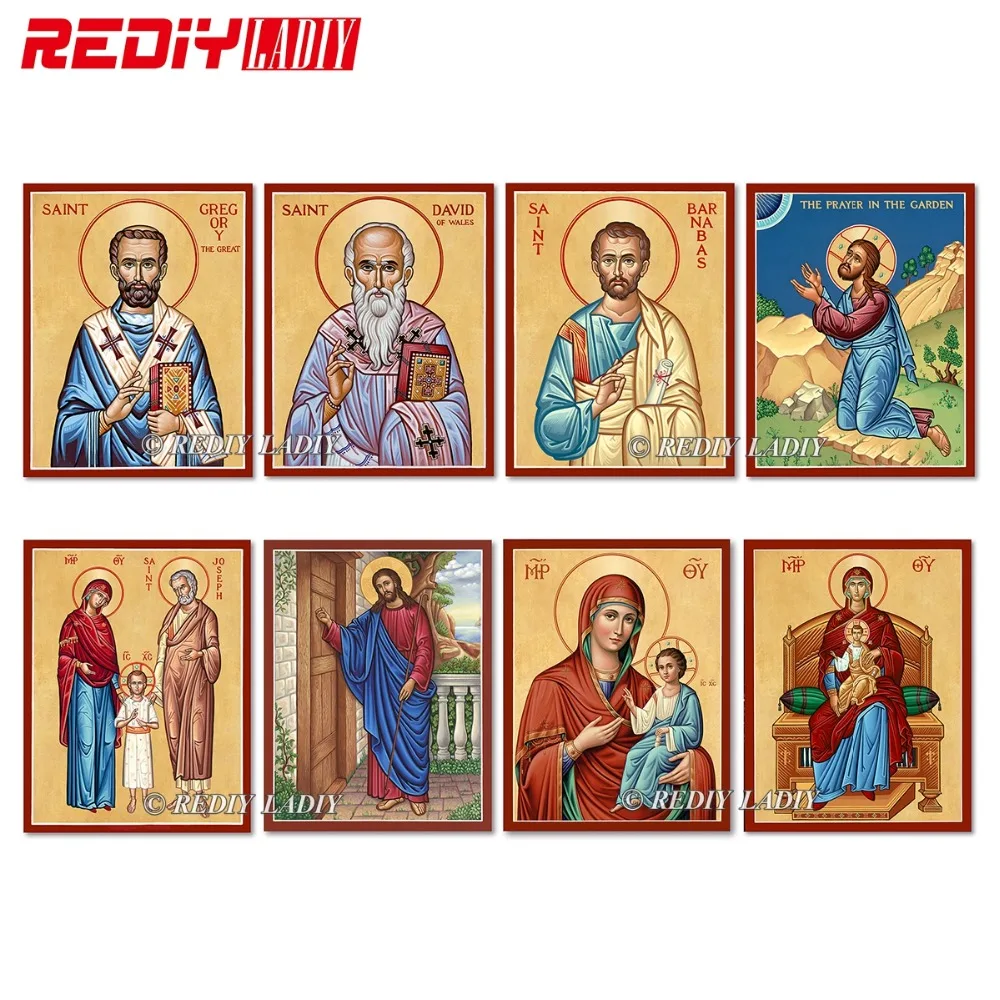 Алмазная вышивка REDIY LADIY крестиком религиозная икона мозаичный узор алмазная 5D